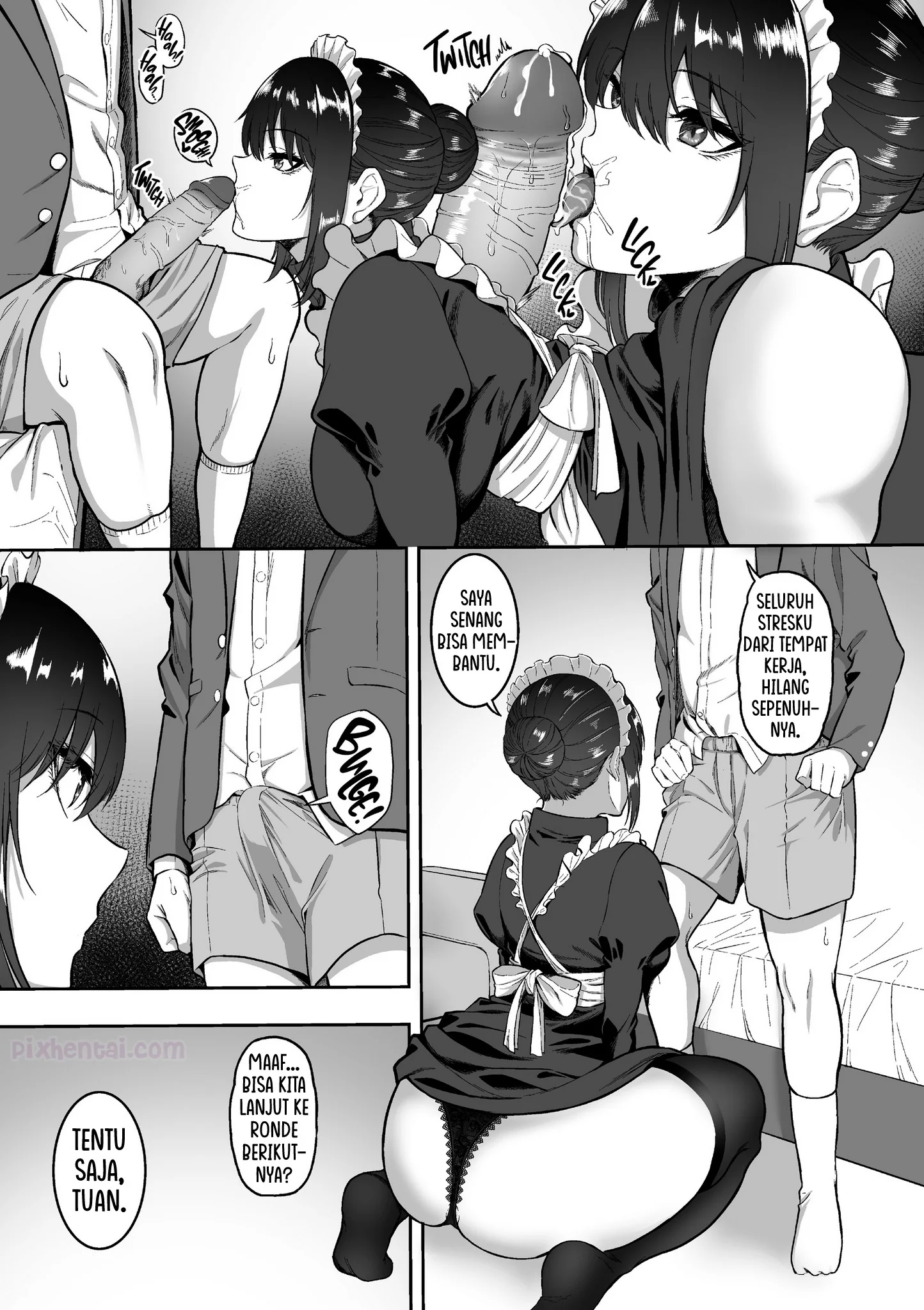 Komik hentai xxx manga sex bokep Maid no Shirasaki-san ni Gohoushi Shite Morau Hanashi part 3 page 4